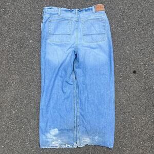 Lee Baggy Light Blue Jeans Size 42x32 Vintage Y2K Streetwear Denim OG Fit Retro!